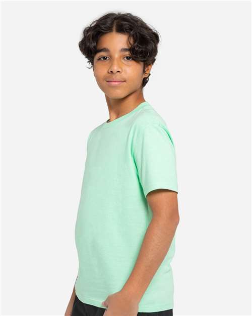 Mint Green Youth Epic Cotton T-Shirt - T1000B
