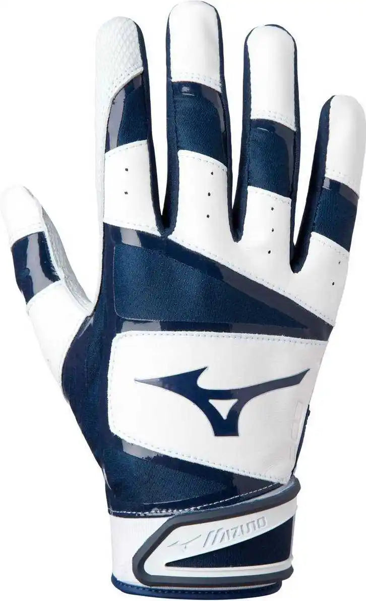 Mizuno B-303 Adult Baseball Batting Glove - Navy