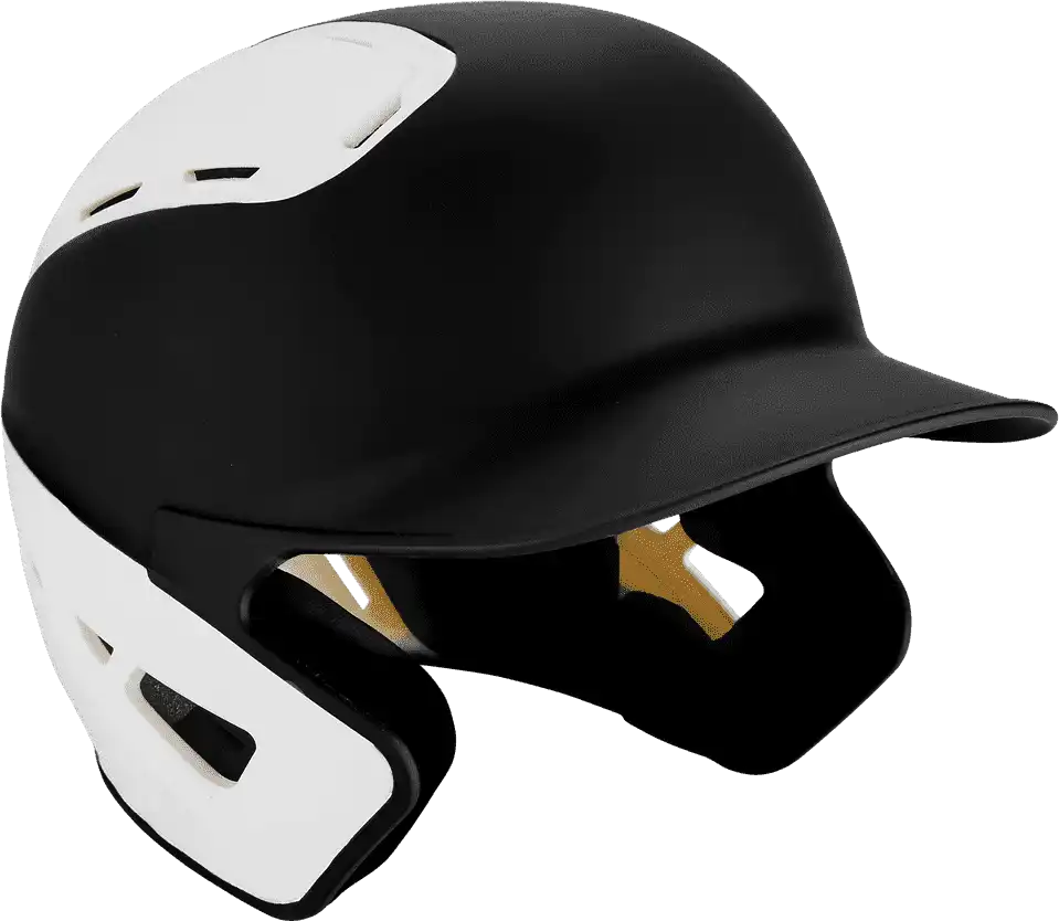 Mizuno B6 Youth Baseball Batting Helmet - Black White - 6 1/2’’ - 7 1/4’