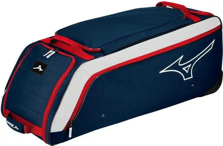 Mizuno Samurai Catcher’s Wheel Bag 24 - Patriot Black - Navy White