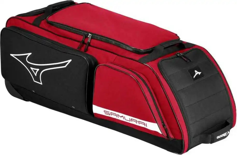 Mizuno Samurai Catcher’s Wheel Bag 24 - Red Black
