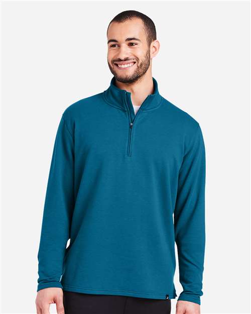 Moroccan Blue Vertex Quarter-Zip Pullover - MDP1733
