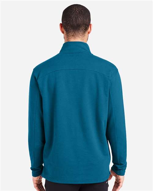 Moroccan Blue Vertex Quarter-Zip Pullover - MDP1733