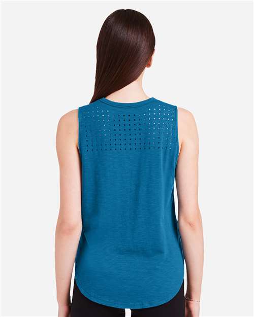 Moroccan Blue Women's Lumasof Mood Tank - PDP6254