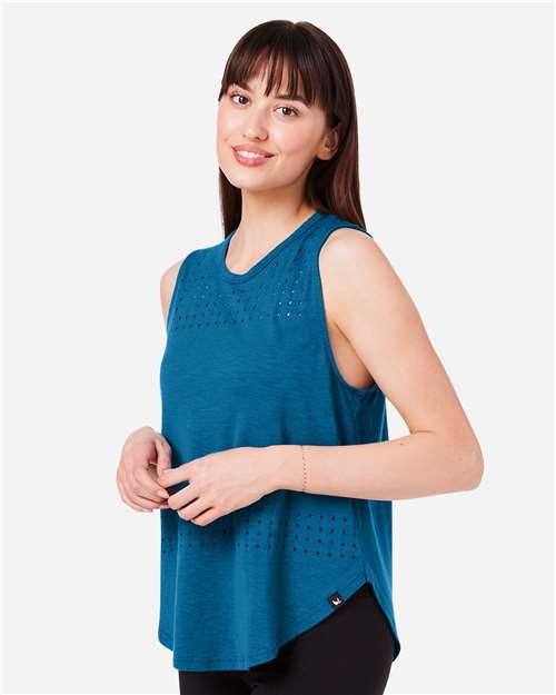 Moroccan Blue Women's Lumasof Mood Tank - PDP6254