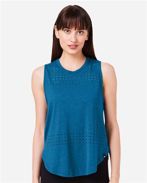 Moroccan Blue Women's Lumasof Mood Tank - PDP6254