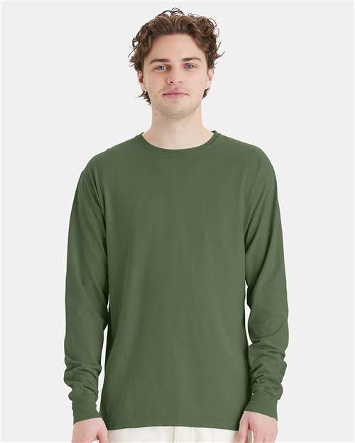 Moss Garment-Dyed Long Sleeve T-Shirt - GDH200