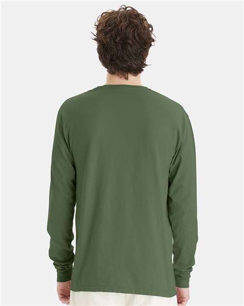 Moss Garment-Dyed Long Sleeve T-Shirt - GDH200