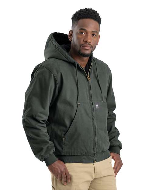 Moss Men's Tall Heartland Washed Cotton Duck Hooded Jacket - HJ375T