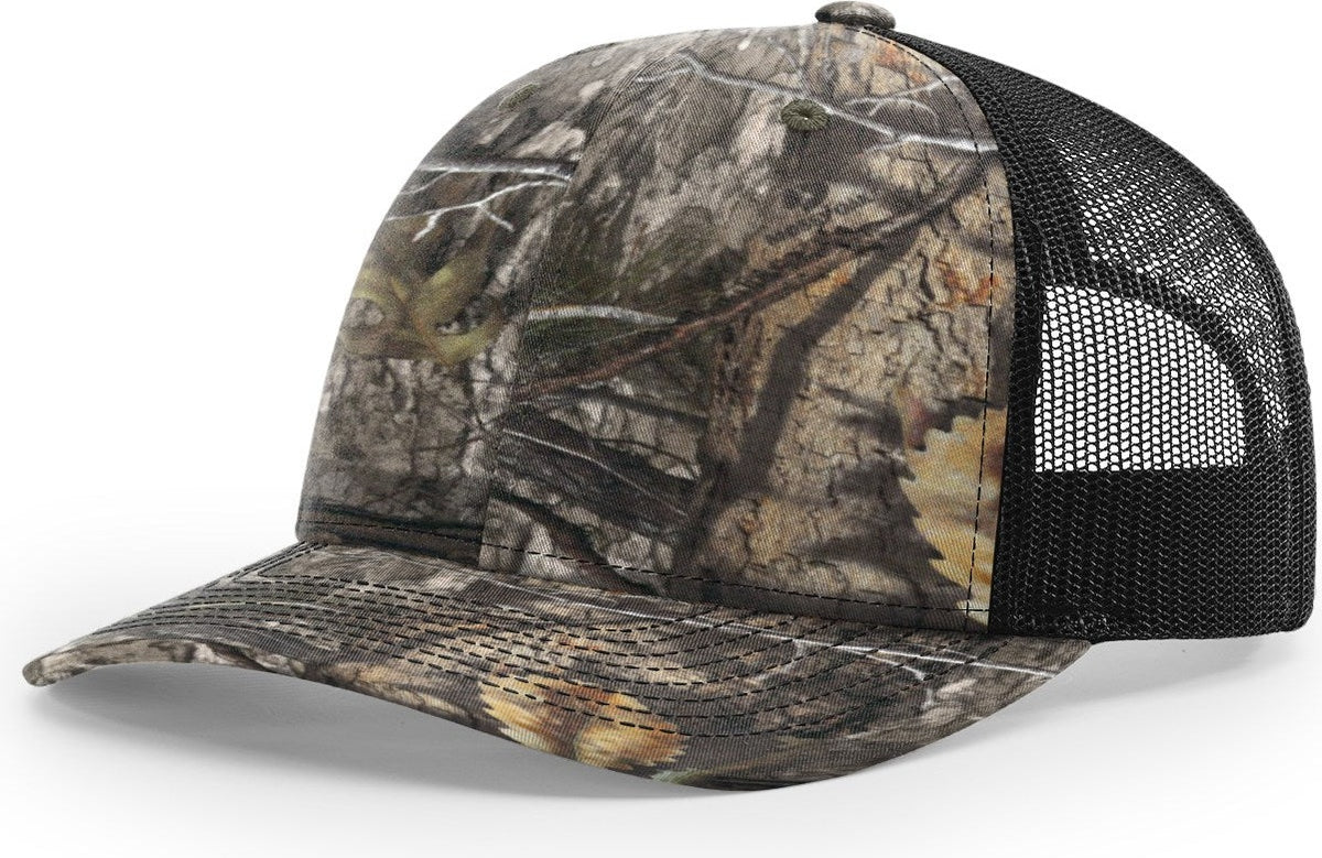 Mossy Oak Country DNA/Black Printed Trucker
