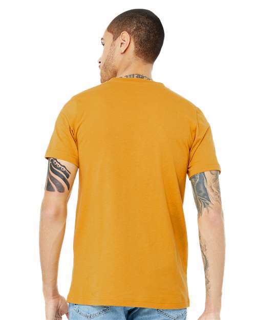 Mustard Jersey V-Neck Tee - 3005