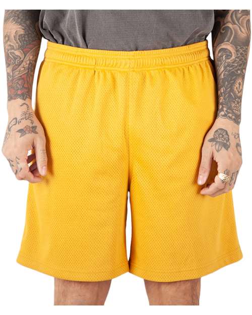 Mustard Mesh PE Gym Shorts - SHMPS