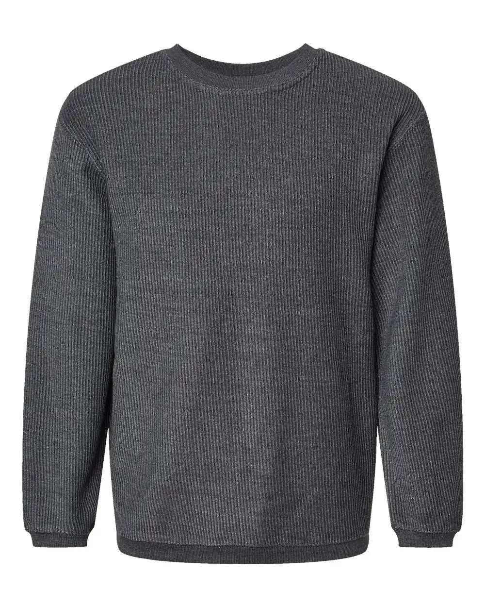 Mv Sport 19179 Corded Crewneck Pullover - Charcoal - Xs