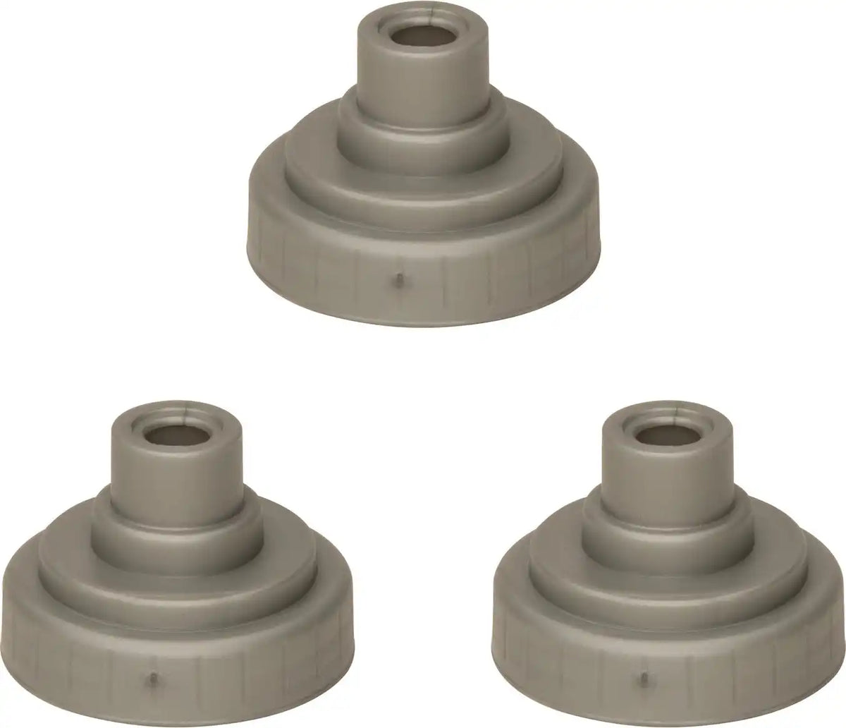 Nathan Sports Ns4591 Race Caps 3-pack - Silver / Osfm
