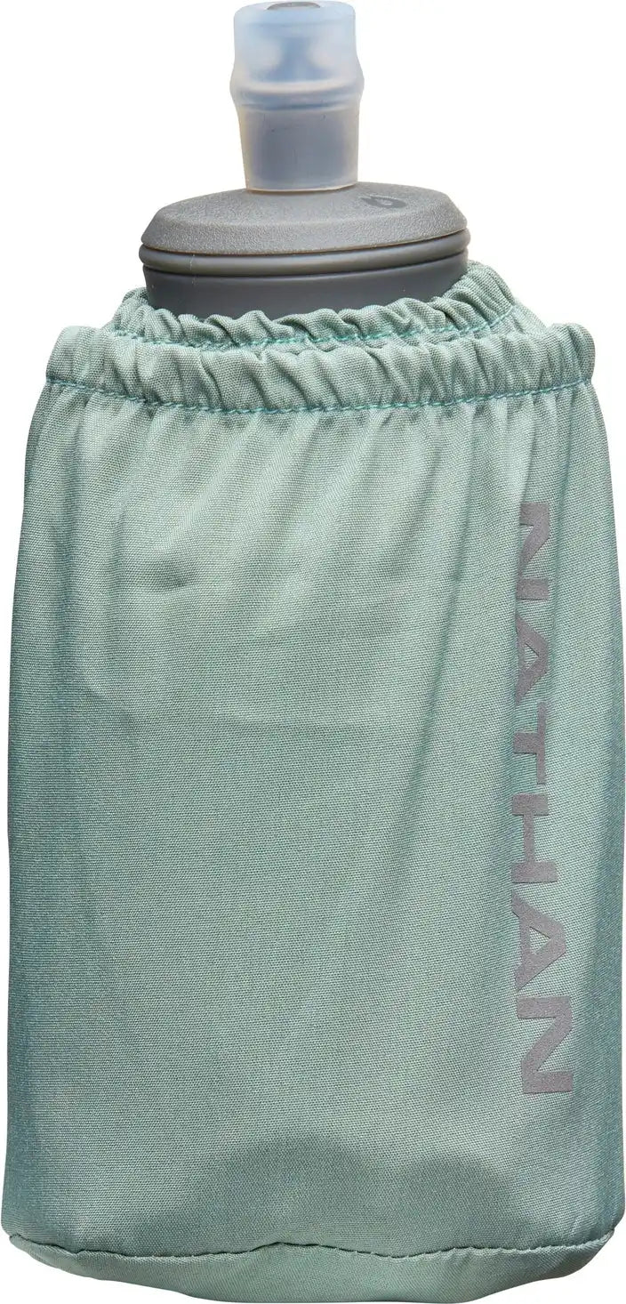 Nathan Sports Ns70700 Pinnacle 18oz Soft Flask - Sage Green Reflective Silver - Green Reflective Silver / Osfm