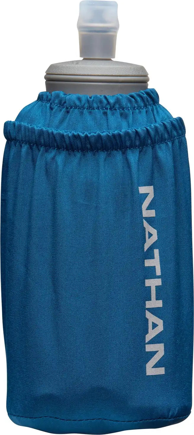 Nathan Sports Ns70700 Pinnacle 18oz Soft Flask - Sailor Blue Reflective Silver - Blue Reflective Silver / Osfm