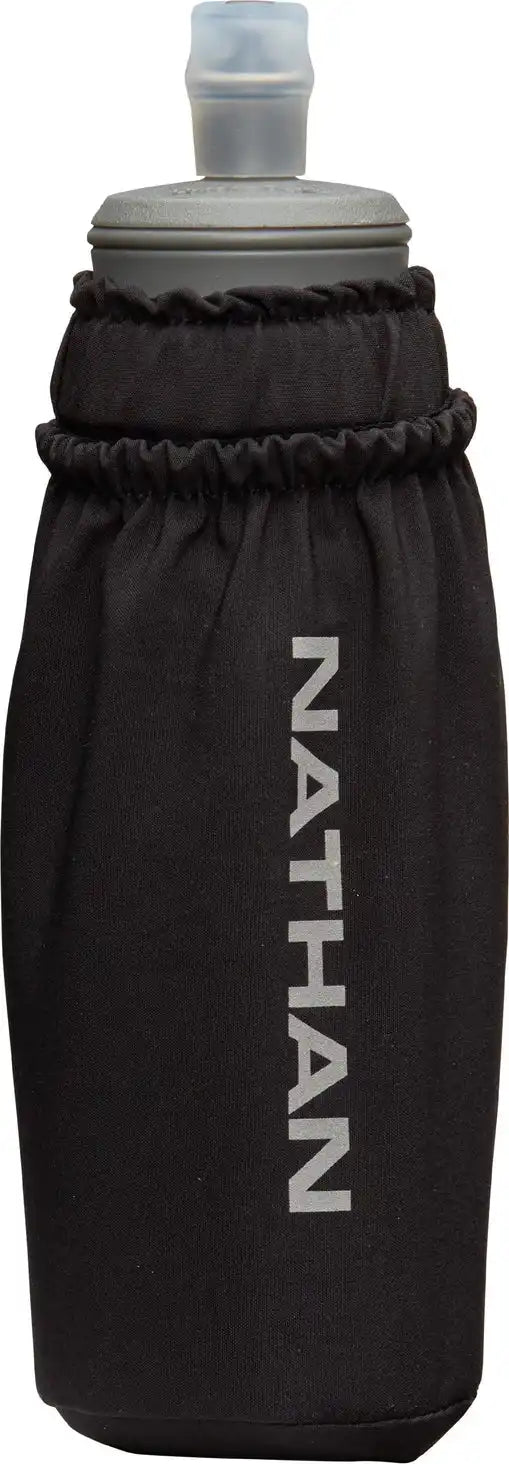 Nathan Sports Ns70720 Pinnacle 14oz Soft Flask - Black Reflective Silver - Reflective Silver / Osfm