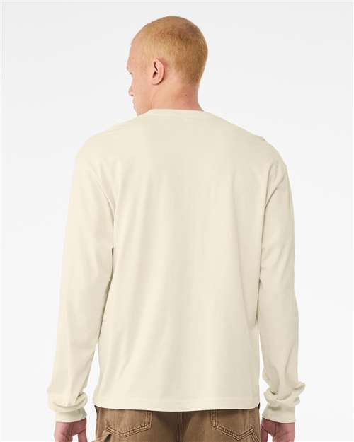 Natural 6 oz. Heavyweight Long Sleeve Tee - 3511