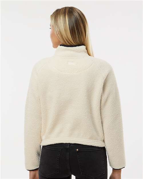 Natural/ Black Women's Everest Half-Zip Pullover - BW8501