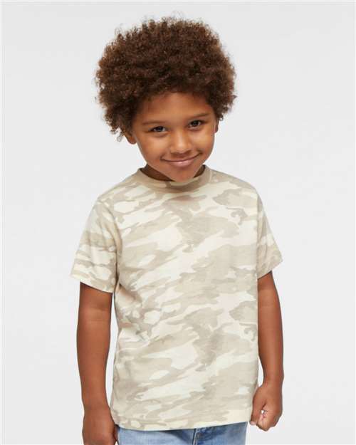 Natural Camo Toddler Fine Jersey Tee - 3321