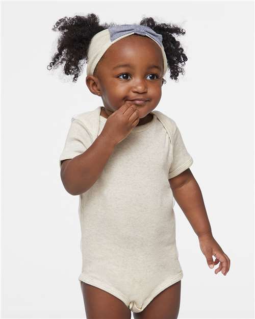 Natural Heather Infant Baby Rib Bodysuit - 4400