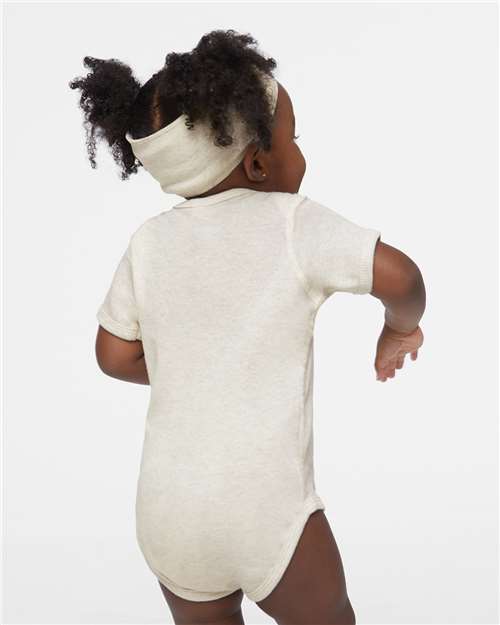 Natural Heather Infant Baby Rib Bodysuit - 4400