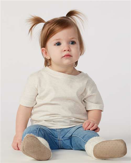Natural Heather Infant Fine Jersey Tee - 3322