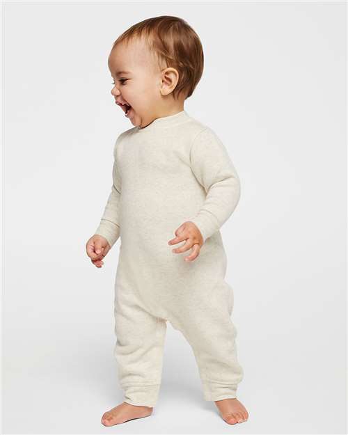 Natural Heather Infant Fleece One-Piece - 4447