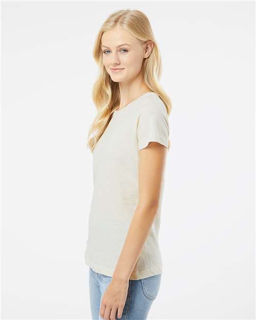 Natural Heather Women's Fine Jersey Tee - 3516