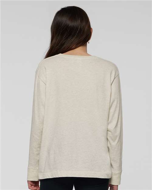 Natural Heather Youth Fine Jersey Long Sleeve Tee - 6201