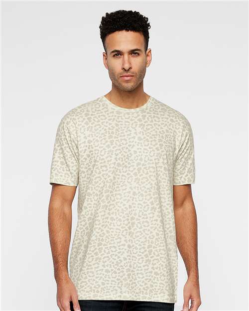 Natural Leopard Fine Jersey Tee - 6901