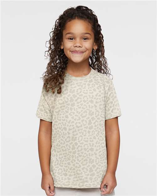 Natural Leopard Toddler Fine Jersey Tee - 3321