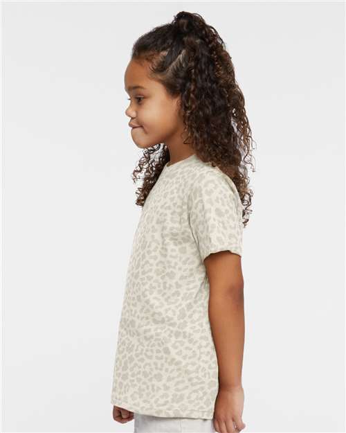 Natural Leopard Toddler Fine Jersey Tee - 3321