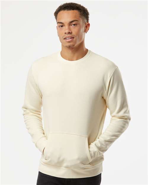 Natural Santa Barbara Pocket Crewneck Sweatshirt - 9001