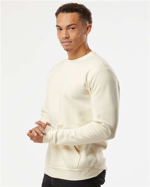 Natural Santa Barbara Pocket Crewneck Sweatshirt - 9001