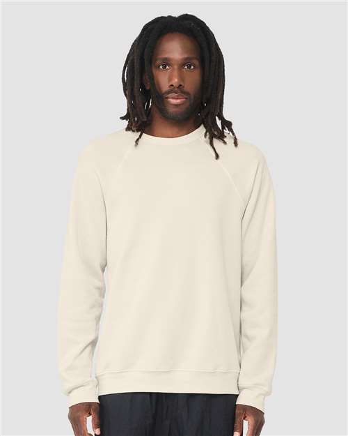 Natural Sponge Fleece Raglan Crewneck Sweatshirt - 3901