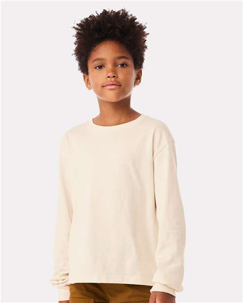 Natural Youth 6oz. Heavyweight Long Sleeve Tee - 3511Y