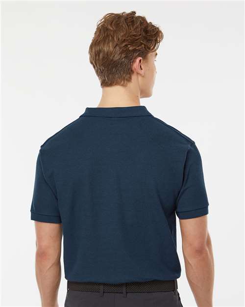 Navy 50/50 Sport Pique Polo - 400