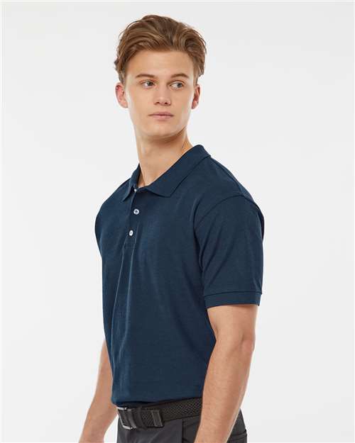 Navy 50/50 Sport Pique Polo - 400