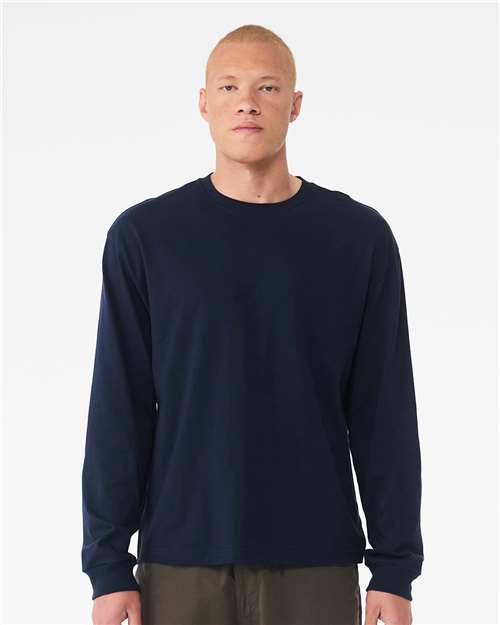 Navy 6 oz. Heavyweight Long Sleeve Tee - 3511