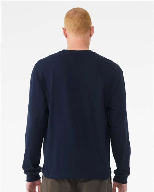 Navy 6 oz. Heavyweight Long Sleeve Tee - 3511