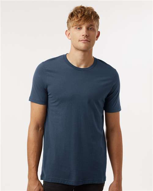 Navy Blue Combed Cotton T-Shirt - 602