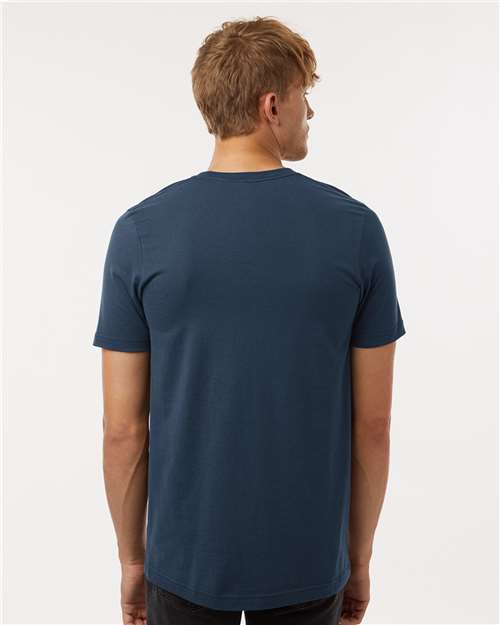 Navy Blue Combed Cotton T-Shirt - 602
