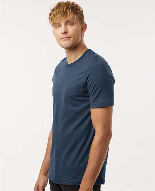 Navy Blue Combed Cotton T-Shirt - 602