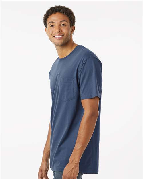 Navy Classic Pocket T-Shirt - 210