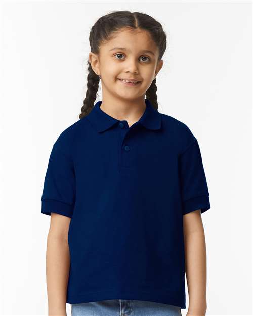 Navy DryBlend® Youth Jersey Polo - 8800B