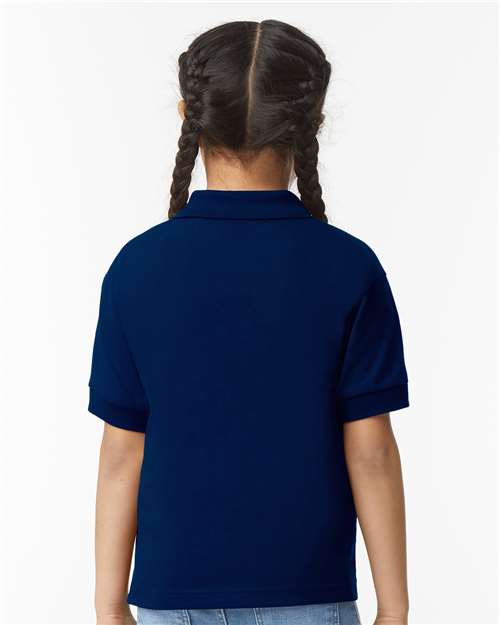 Navy DryBlend® Youth Jersey Polo - 8800B