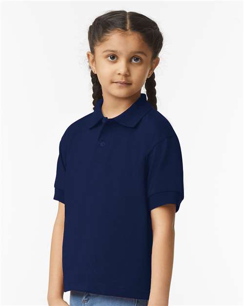Navy DryBlend® Youth Jersey Polo - 8800B