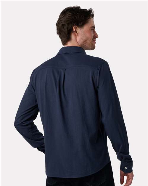 Navy Eco Button Down Shirt - EC650