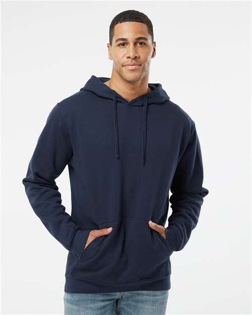 Navy Elevated Fleece Basic Hoodie - 6926